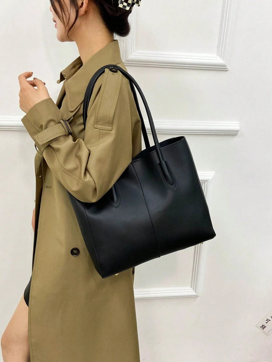 Carla Shoulder Tote Black