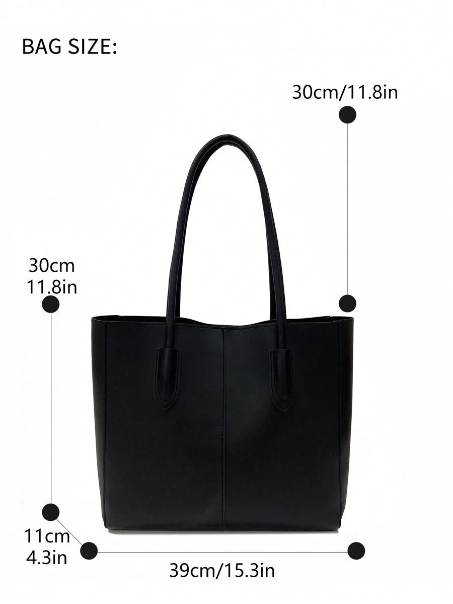 Carla Shoulder Tote Black